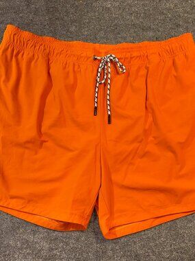 Rhone Bright Orange Athletic/Swim Shorts XL